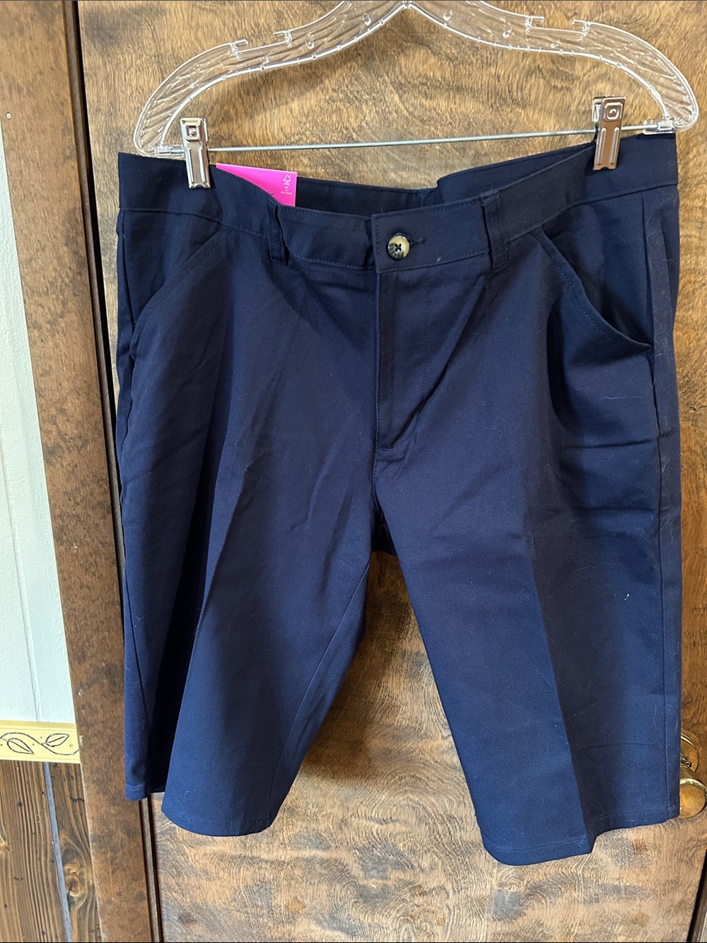 NWT French Toast Navy Blue Knee-Length Chino Shorts 14W short